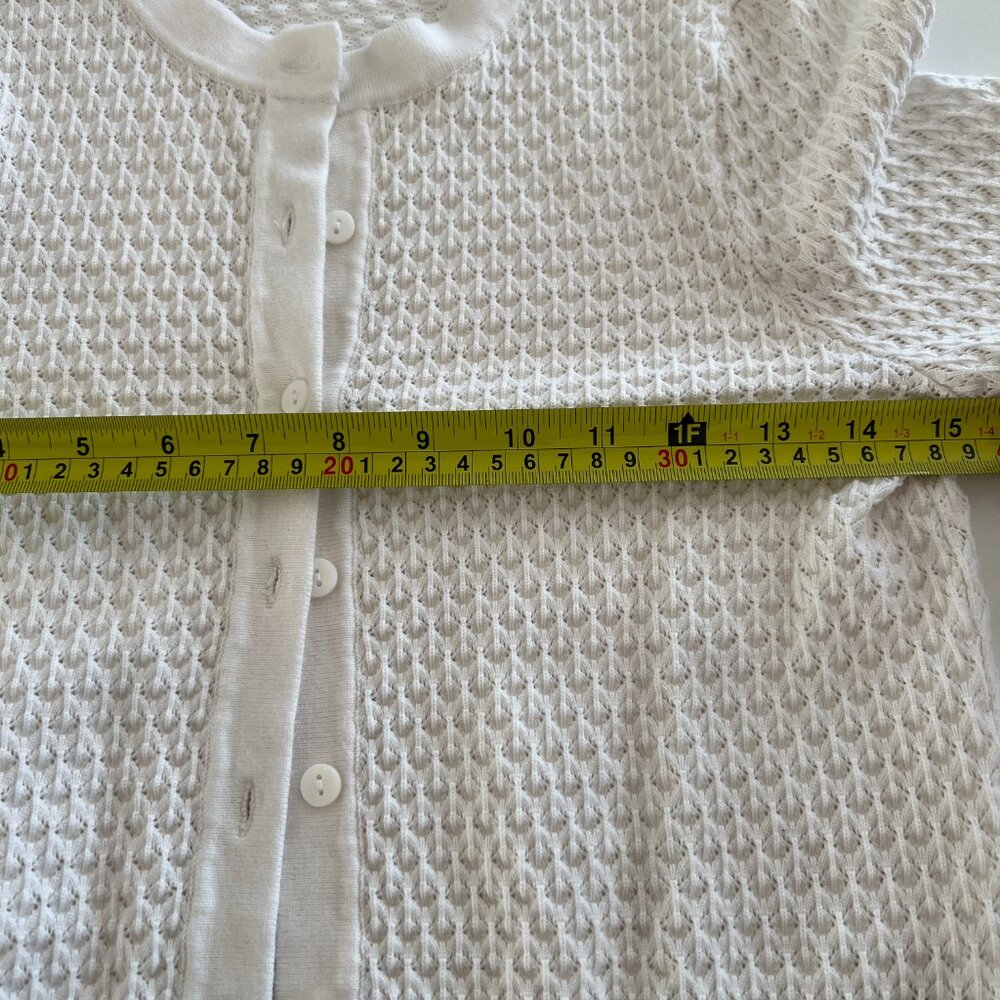 like new Joe's Pointelle Dani Cardigan shrunken fit / milk / small - Picture 4 of 11